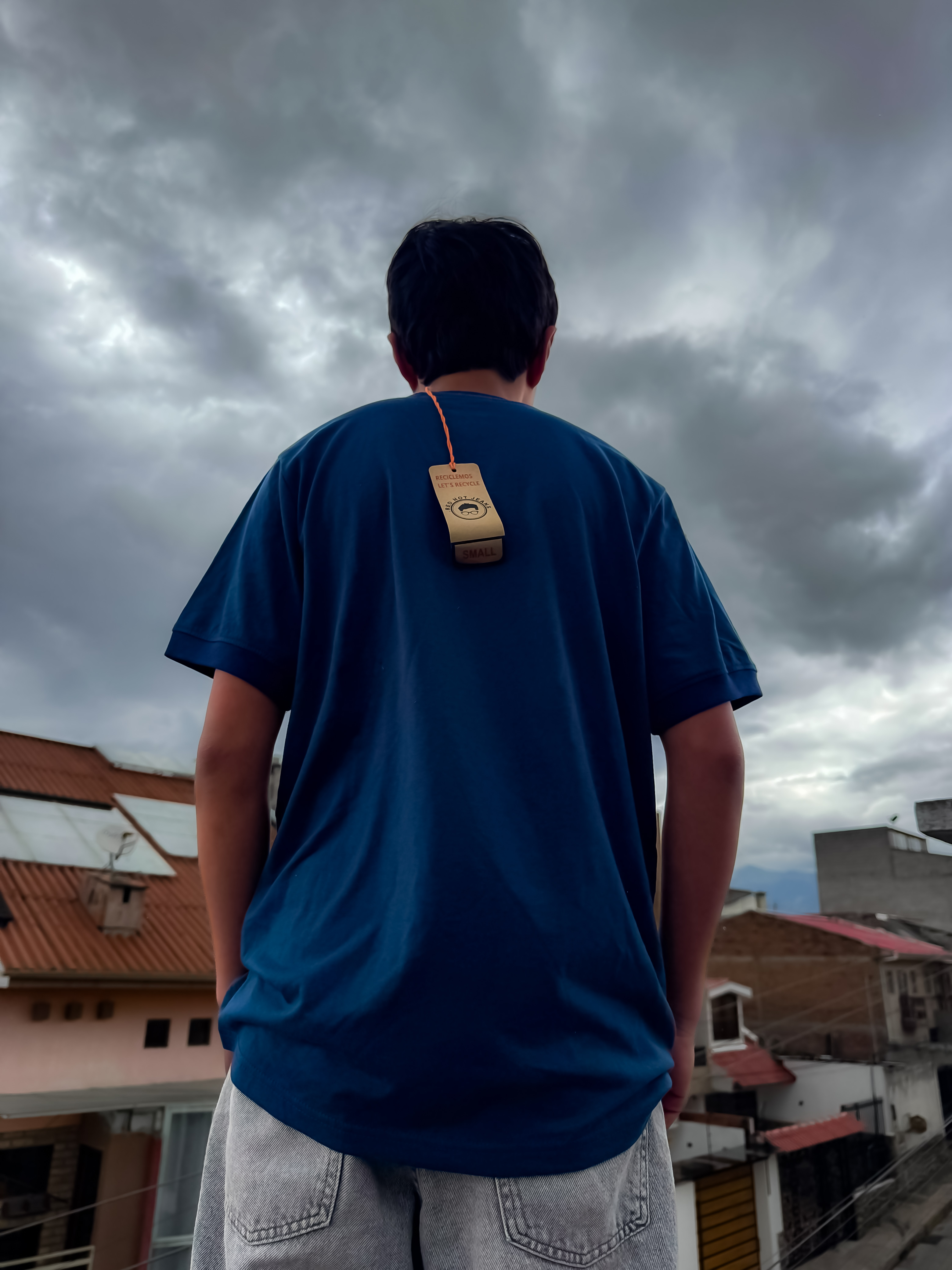 Camiseta Azul Enjoy Your Life vista 2