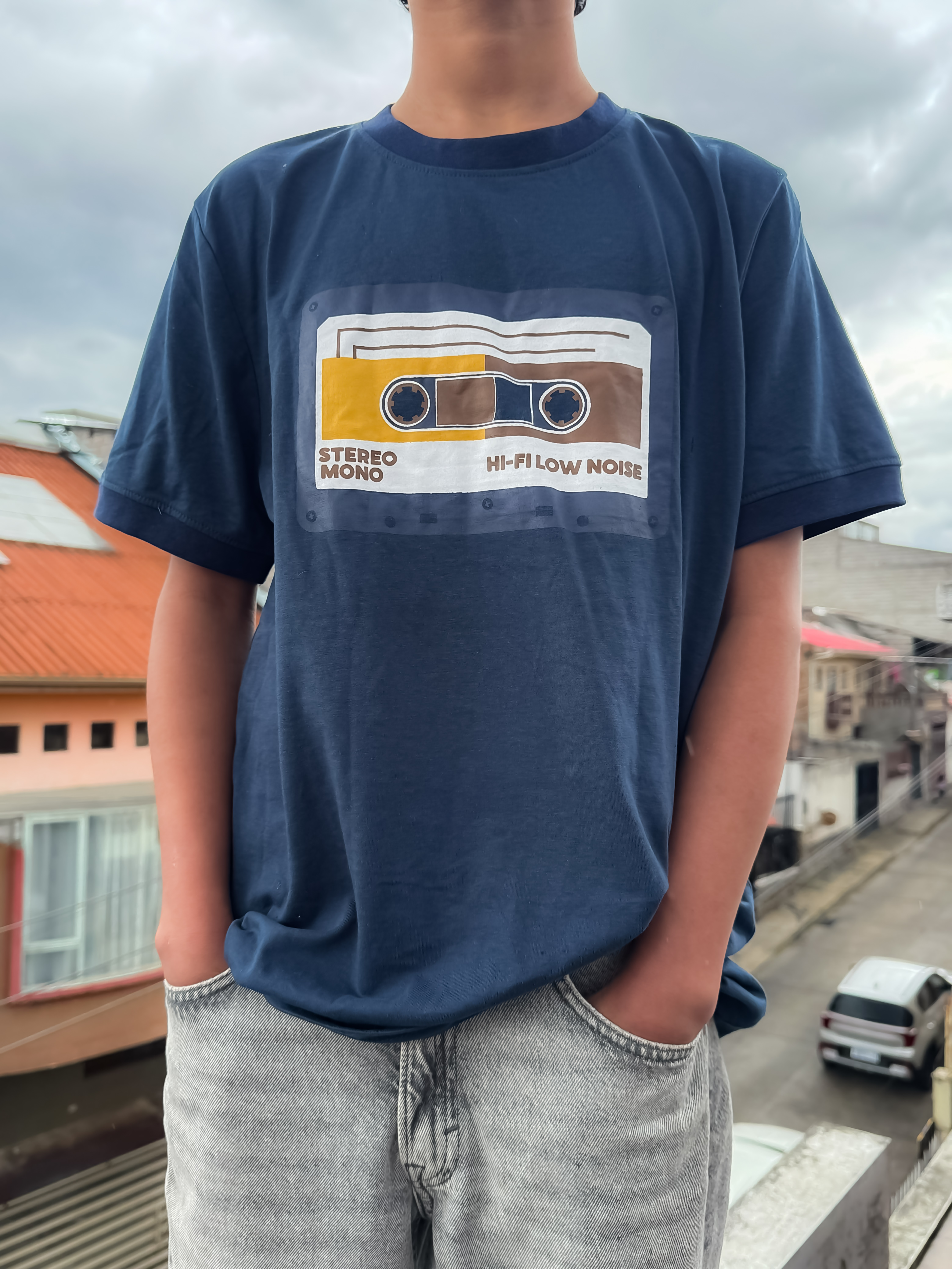 Camiseta Azul Enjoy Your Life vista 3