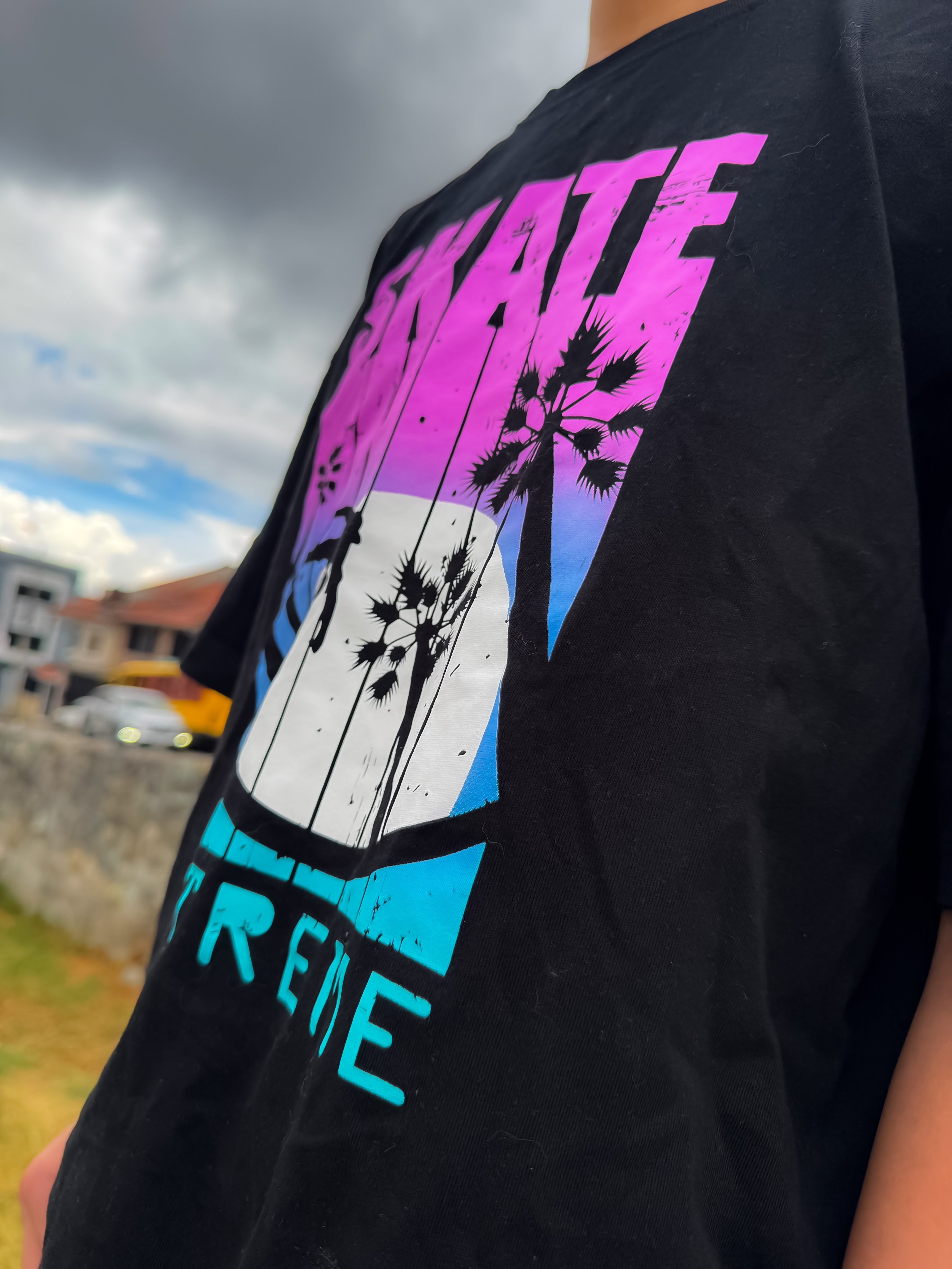 Camiseta Negra Oversize Calce
